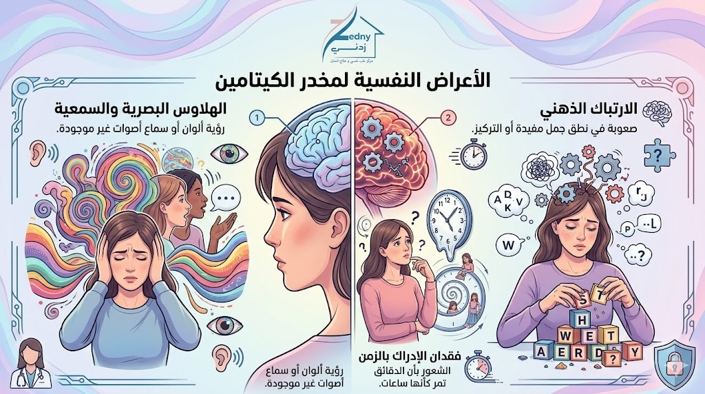الأعراض النفسية لمخدر الكيتامين