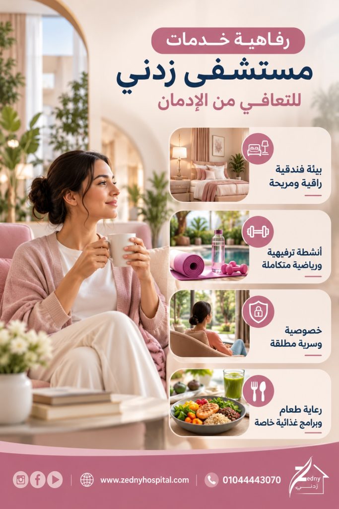 رفاهية خدمات مستشفى زدني للتعافي من الإدمان