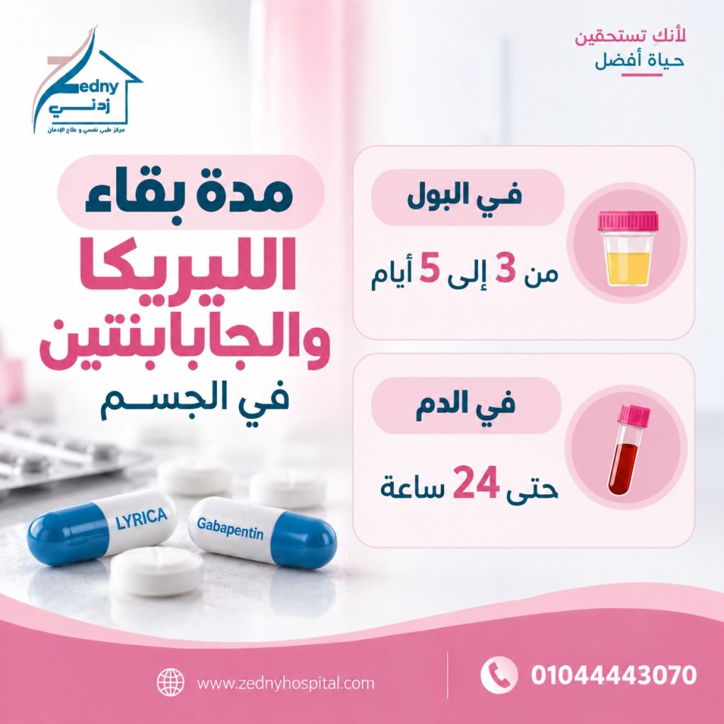 مدة بقاء الليريكا والجابابنتين